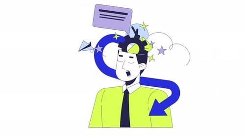 Animation 2D de génération d'idées commerciales