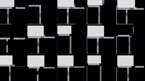 Black and White Cubic Moving Surface