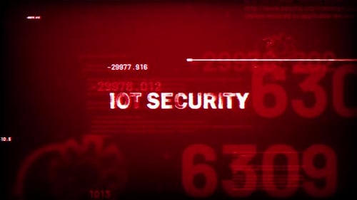 Cyber Security Glitch Text Reveal Data Background