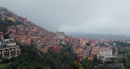 Vue aérienne de Rocca Di Papa, Italie