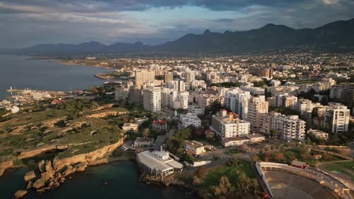 Kyrenia Aerial View – Stunning Harbor in Northern Cyprus