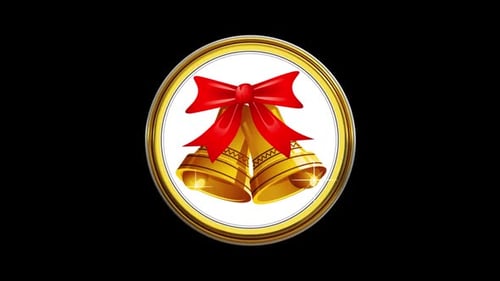Weihnachtsglocken-ClipArt 3d
