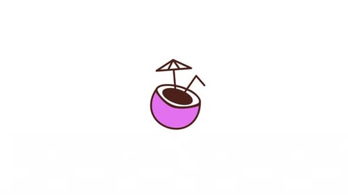 Cocktail Icon animation