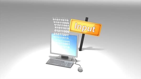 Computer Input Concept with Sign, Motion Graphics ft. no person & sky ...