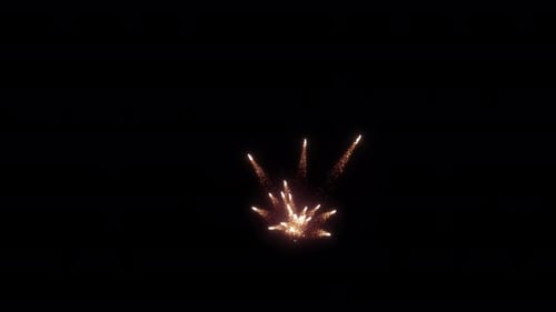 Der Ausbruch eines Bodenfeuerwerks löst eine Eruption aus