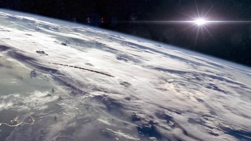 Meteoroid Re-entry into Earth's Atmosphere from Space