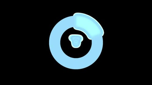 Interface Collection: Animation of graph in parts in a circular format displaying performance before