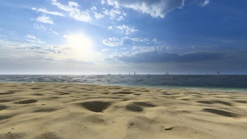 Beach Sand Shore Summer Time Nature Bg