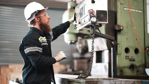 Lathe Metalwork Industry Worker