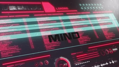 Digital Data Background Mind