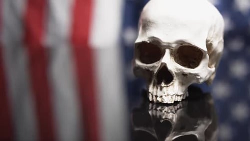 Death in America - abstract idea of mortality in USA