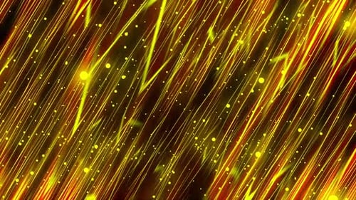 Dynamic Abstract Golden Lines and Particle Streaks Background
