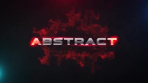 Dynamic Text Reveal with Energetic Red Glow