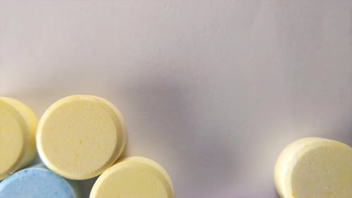 Close Up of Colorful Candy Tablets