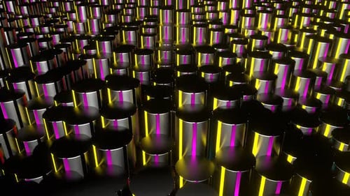 Mehrfarbiger kreisförmiger Neon-Equalizer-Hintergrund Vj Loop In 4K