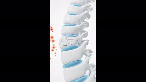 Spinal Vertebra Fracture and Healing Medical Animation