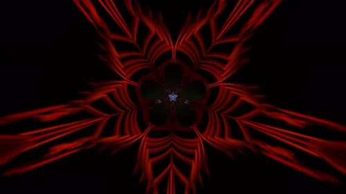 Baile hipnótico de neón en un vibrante bucle de VJ con vivos colores multicolores