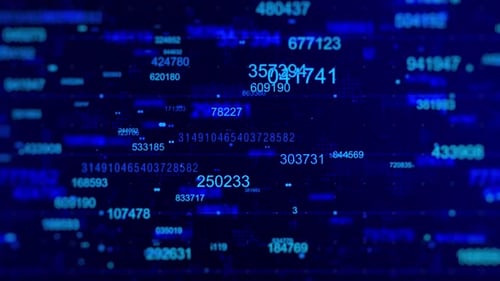 Futuristic Digital Data Stream Animation Background