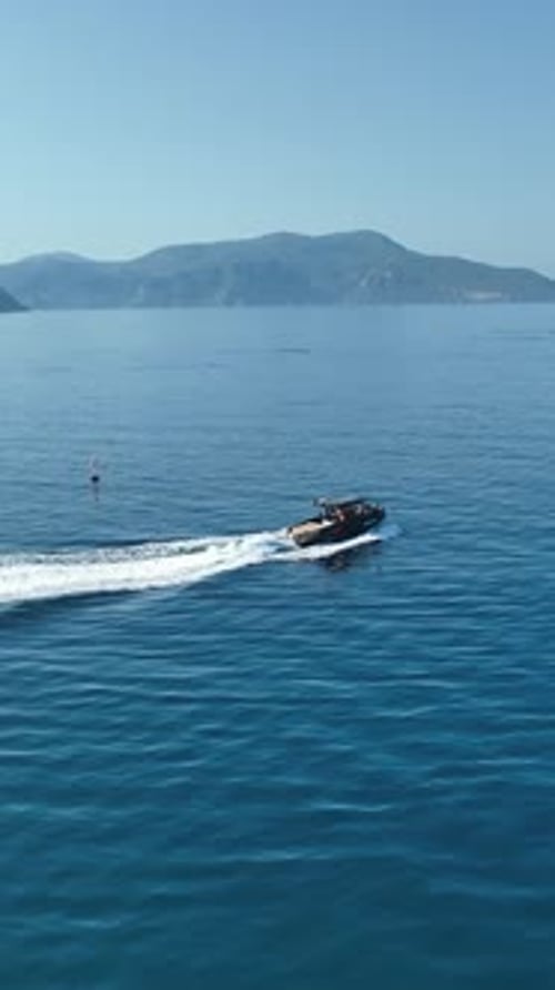 Sea yacht during luxury summer vacation