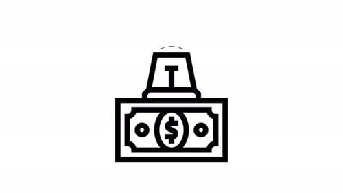 animação do ícone da linha de alarme