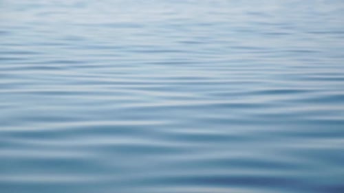 Sea Water Surface Low Angle View From Kayak Camera Flies Over Clear Sea Water Nobody Holiday