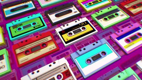 Rubans à cassettes rétro 07