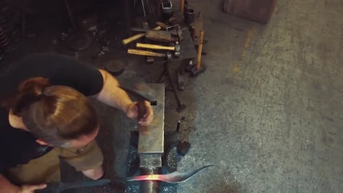 Blacksmith Metal Forging in 4k