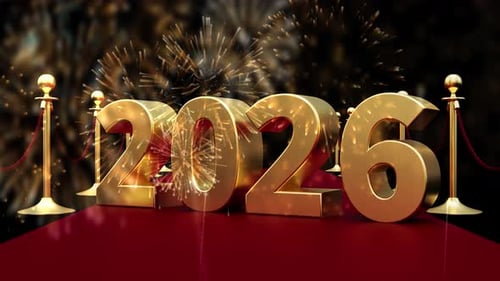 Conceito de Feliz Ano Novo 2026