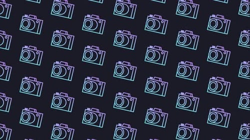 Photo Picture Dark Blue Animated Loop Background 4K