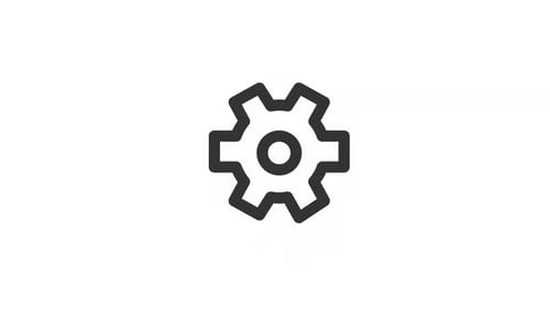 Icono lineal animado de Spinning Gear