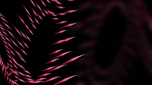Abstract Neon Particle Curves Background 4K
