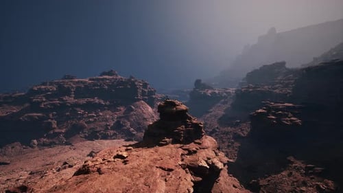 Eine faszinierende felsige Zitadelle verzaubert inmitten majestätischer Berggipfel