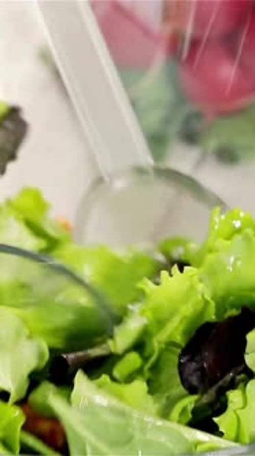 Vertical View Of Mixed Salad