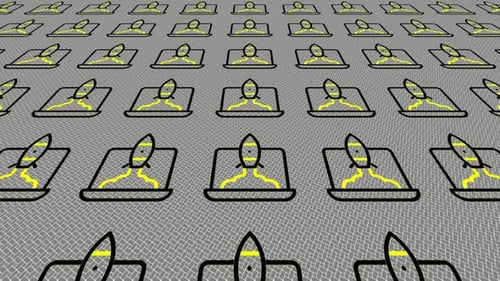 Dynamic Background with Animated Startup Icons, Unique Design, Exclusive