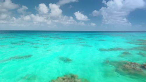 Crystal Turquoise Water Tropical Exotic Island