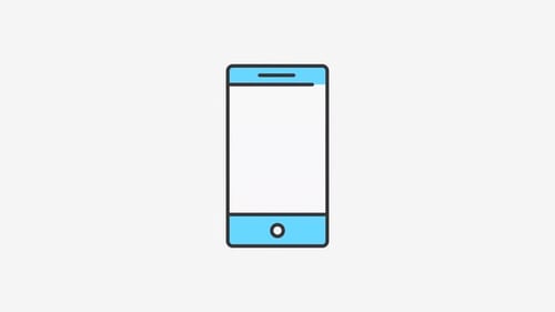 Animation des Smartphone-Symbols