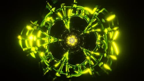 Pulsating Neon Lights Dance in This Captivating VJ Loop