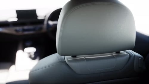 Realistic 3D Animation of Modern Car Interior