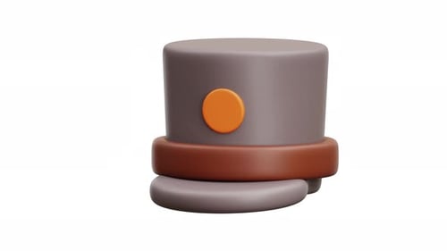 3D Animation Of Hotel Bellboy Hat