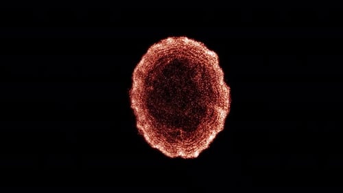 Futuristic Particle Energy Burst Transition Reveal
