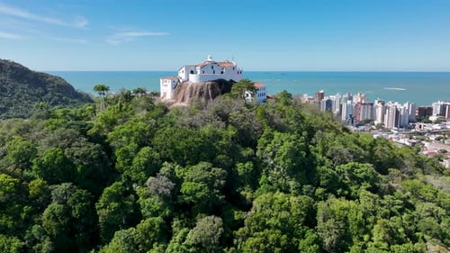 Penha Convent At Vitoria In Espirito Santo Brazil.