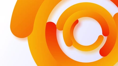 Smooth Expanding Geometric Circle Animation with Gradients