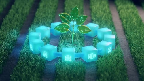 Smart Agriculture Blockchain Technology with Digital Plant Growth