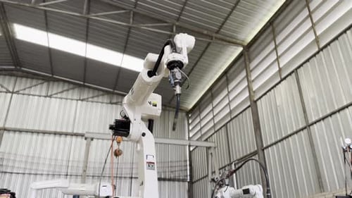 Robotic Arm Moving Precisely in Factory Setting