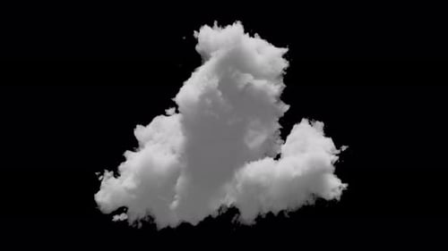 Grand nuage 3D avec canal alpha et animation en boucle