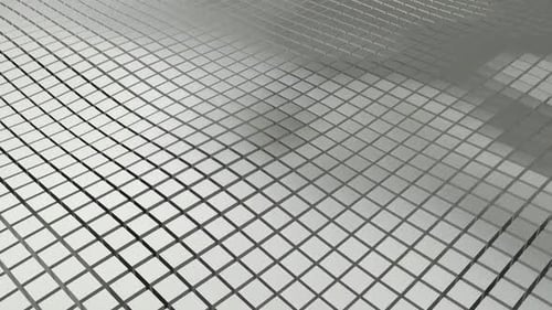 Hintergrund mit schwebendem Feld aus silbernen Würfeln, Exklusiv, Reflexion, 3D-Render, einzigartiges Design