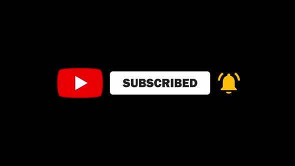 YouTube Subscribe Button Click Animation with Bell Notification ...