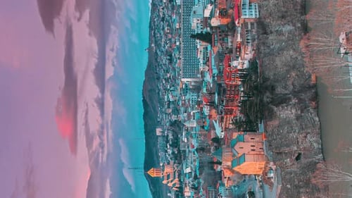 Tbilisi Georgia Day to Night