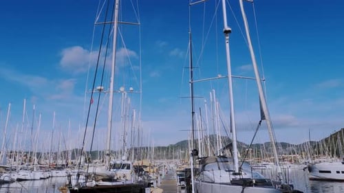 Marina With Yachts In Marmaris