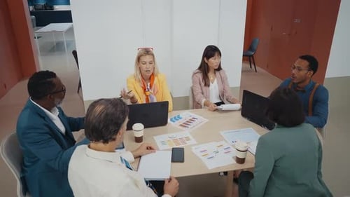 People working together in modern start up office